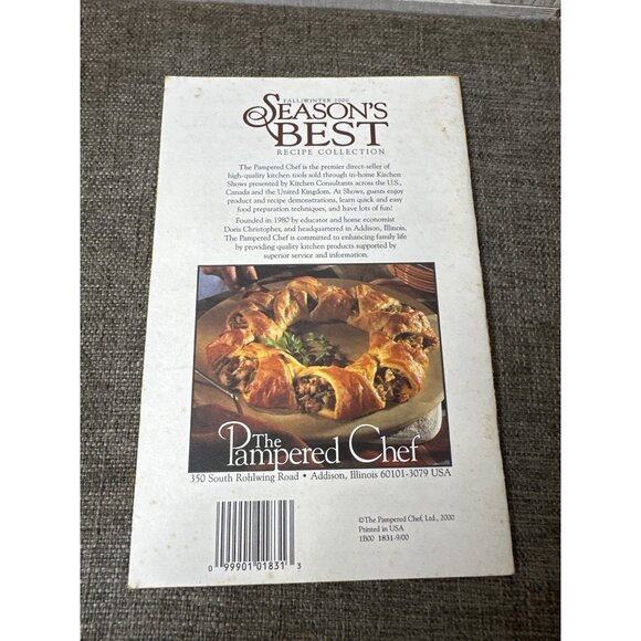 5 Pk Pampered Chef Seasons Best Fall/Winter 1998 2000 2001 2002 2008 Cookbooks - Picture 6 of 16